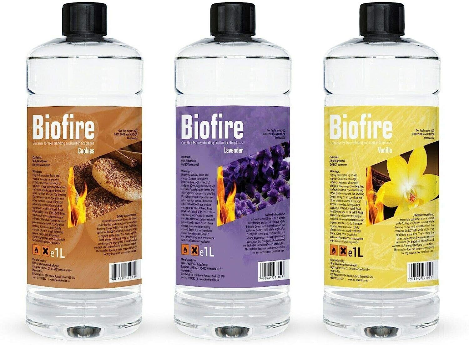 Ethanol Fuel Fire EcoLine Clean Burn Bioethanol Premium Grade Quality