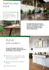 2x Table Leg Breakfast Bar Worktop Support Kitchen Round 710mm Black - 4