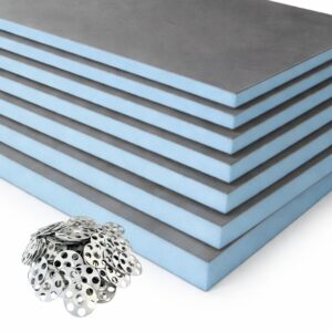 Tile Backer Board Insulation XPS Foam 10pcs +Washers Waterproof 1200x600 Wetroom