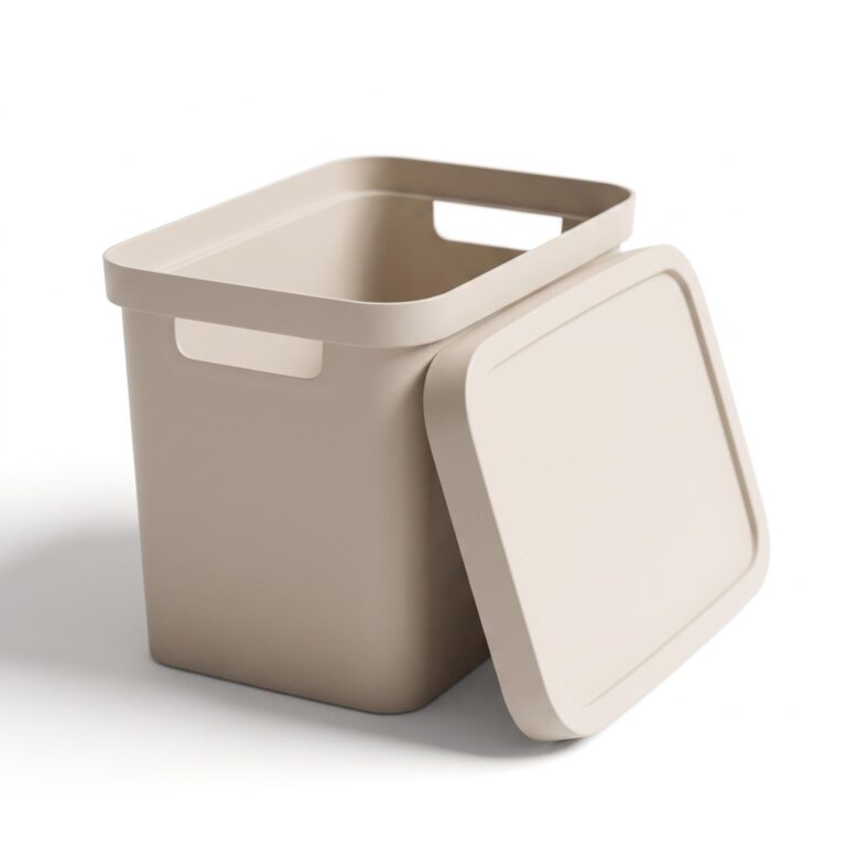 Storage Box with Lid 12.5L Beige