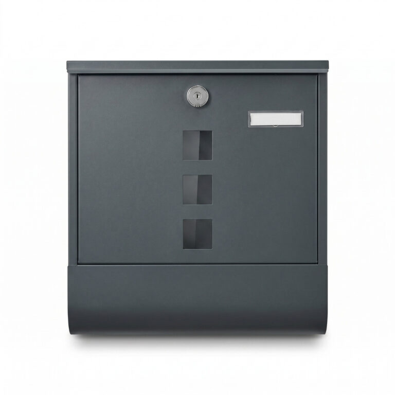Wall Mounted Post Box Galvanised Steel Lockable