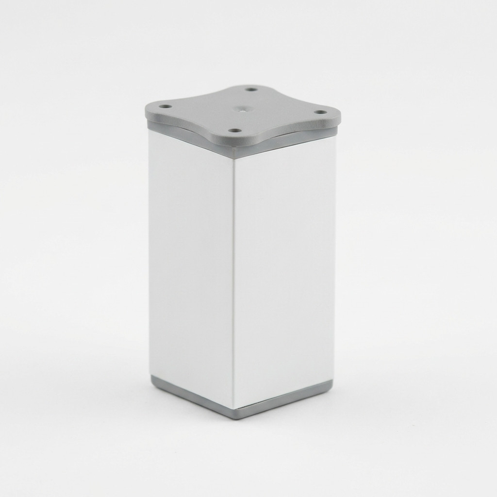 Square Aluminium Adjustable Furniture Legs Pack of 4 - Image 2