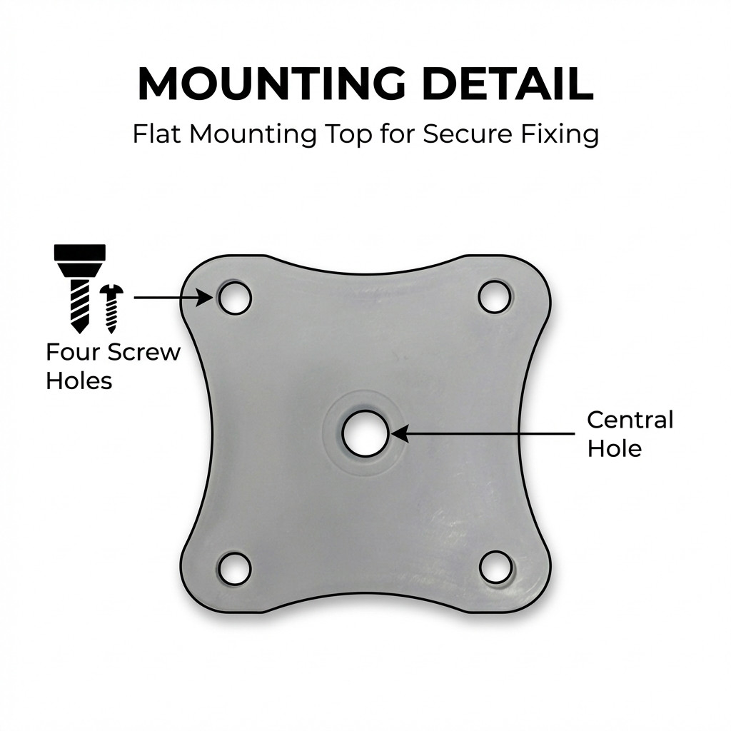 Square Aluminium Adjustable Furniture Legs Pack of 4 - Image 5