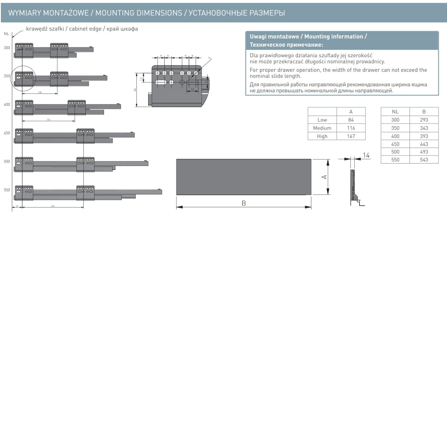 AXIS PRO Glass Side Drawer System Soft Close - Image 8