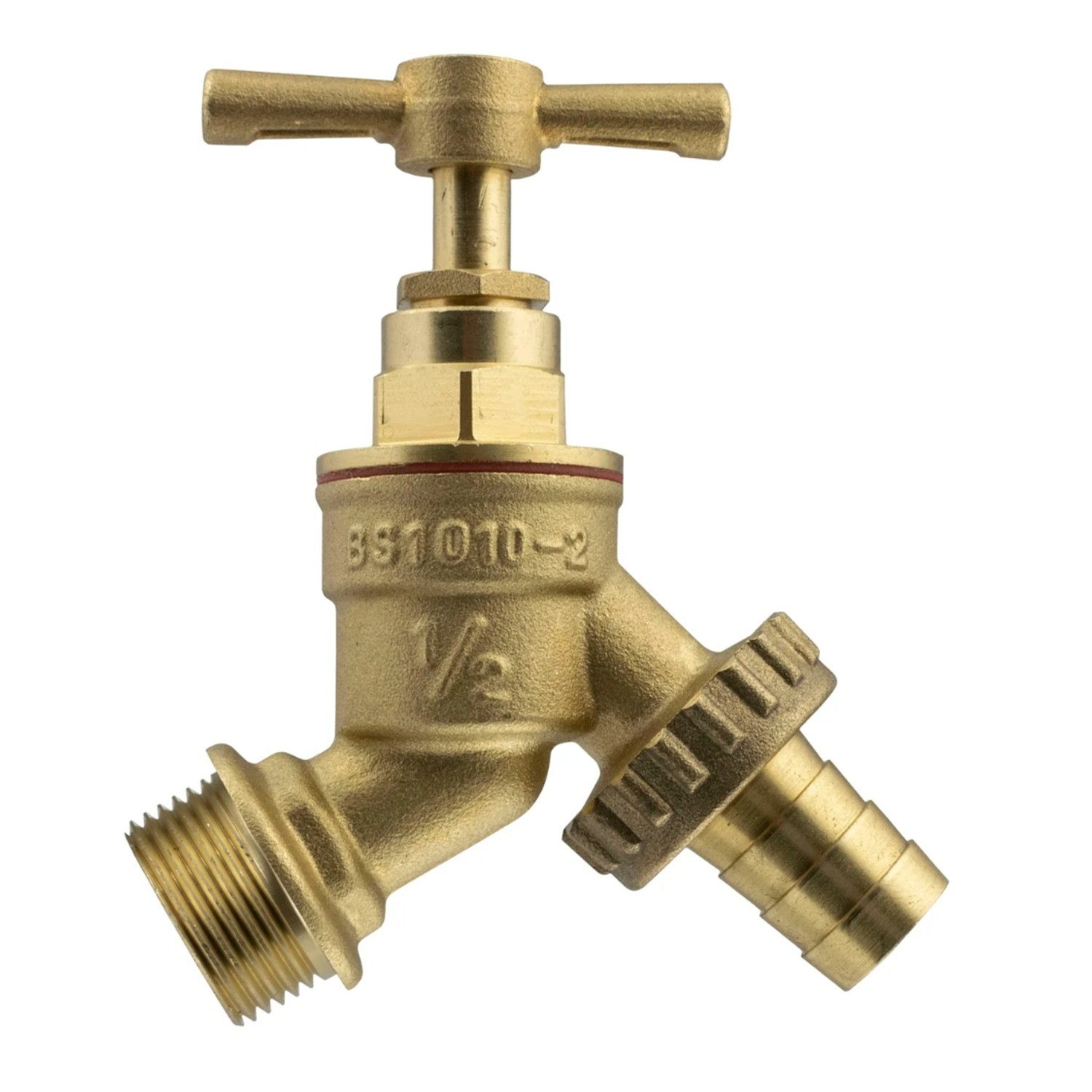 Brass Through Wall Garden Tap Kit with Tee Valve - Image 3
