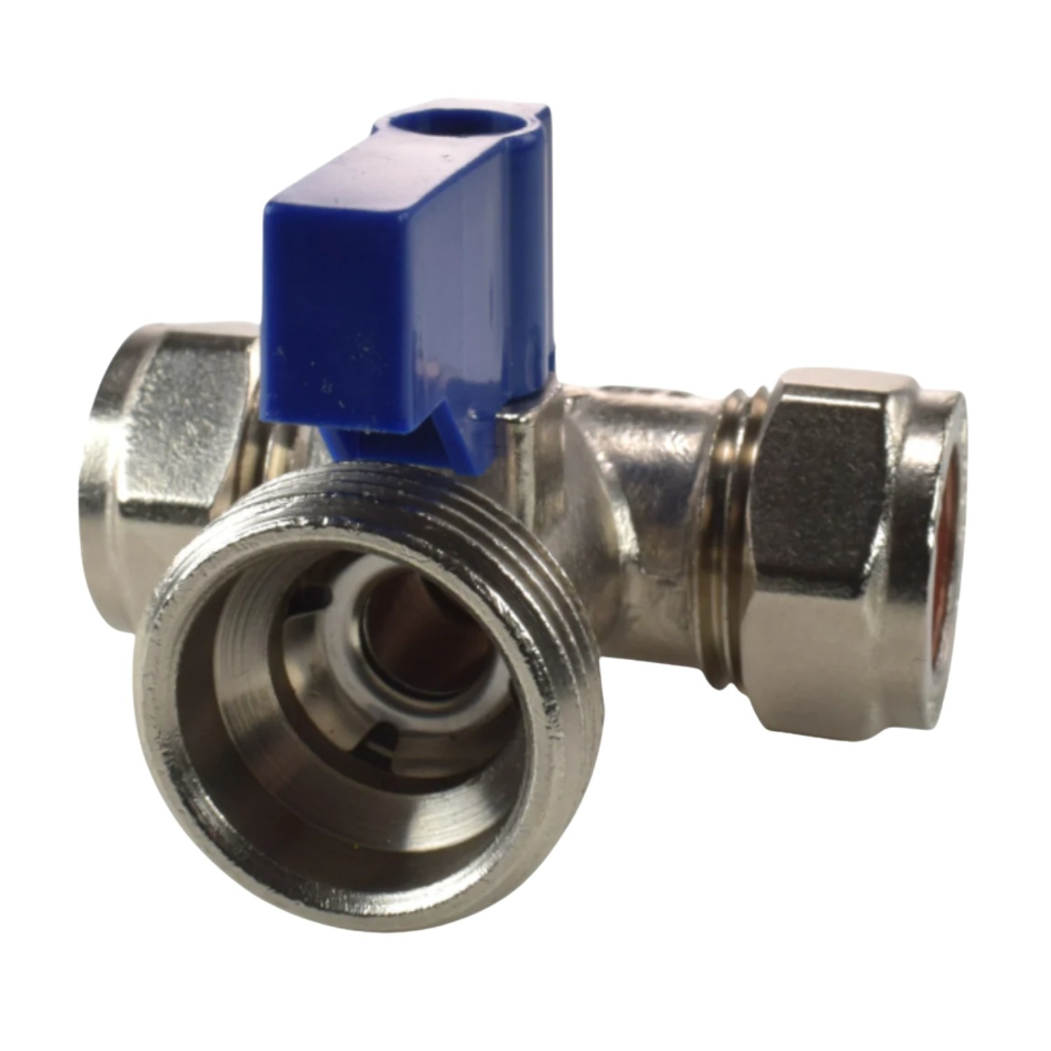 Brass Through Wall Garden Tap Kit with Tee Valve - Image 6