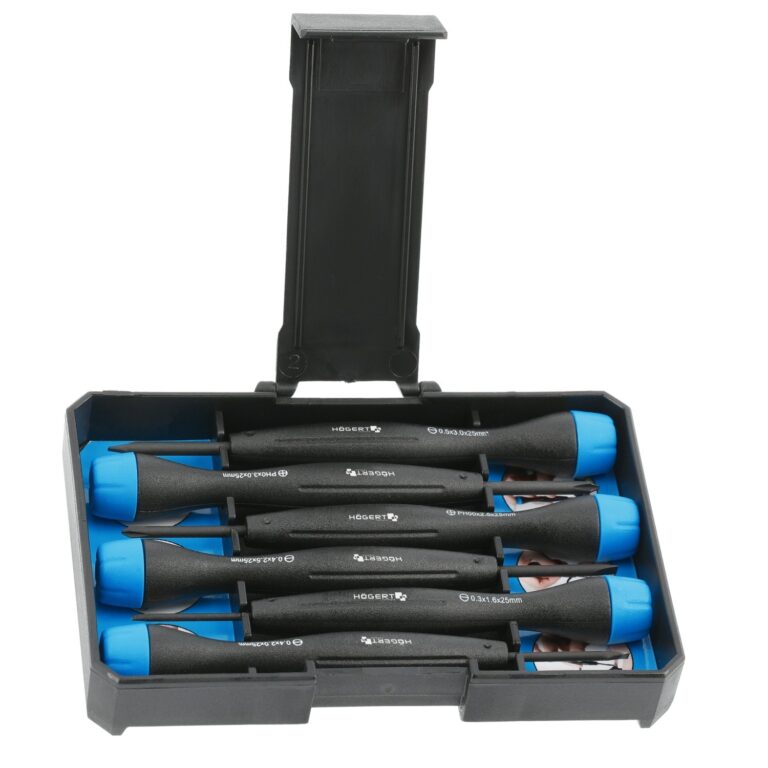 Precision Screwdriver Set 6pc Magnetic CrV Steel