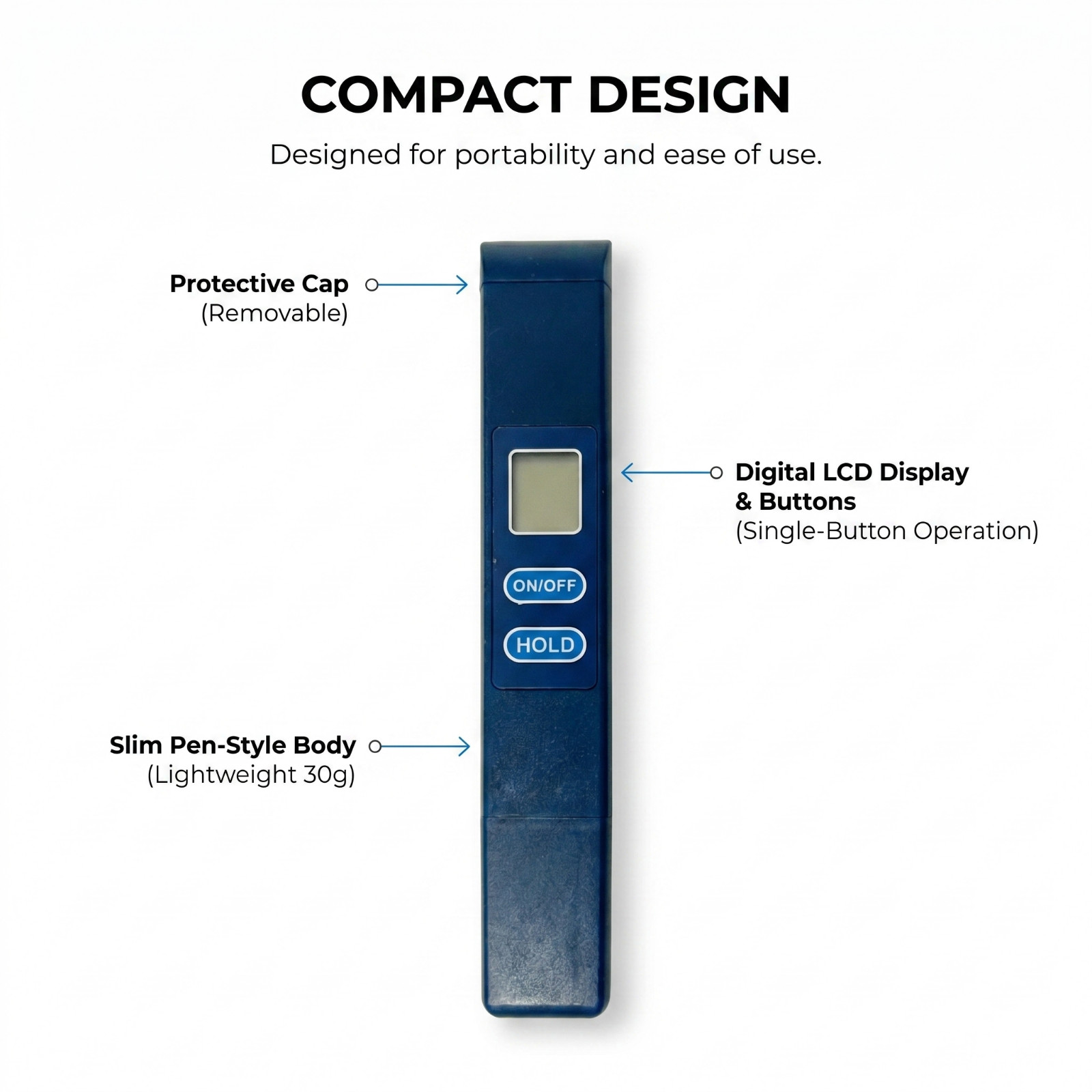 Digital TDS Water Tester Pen with LCD Display - Image 8