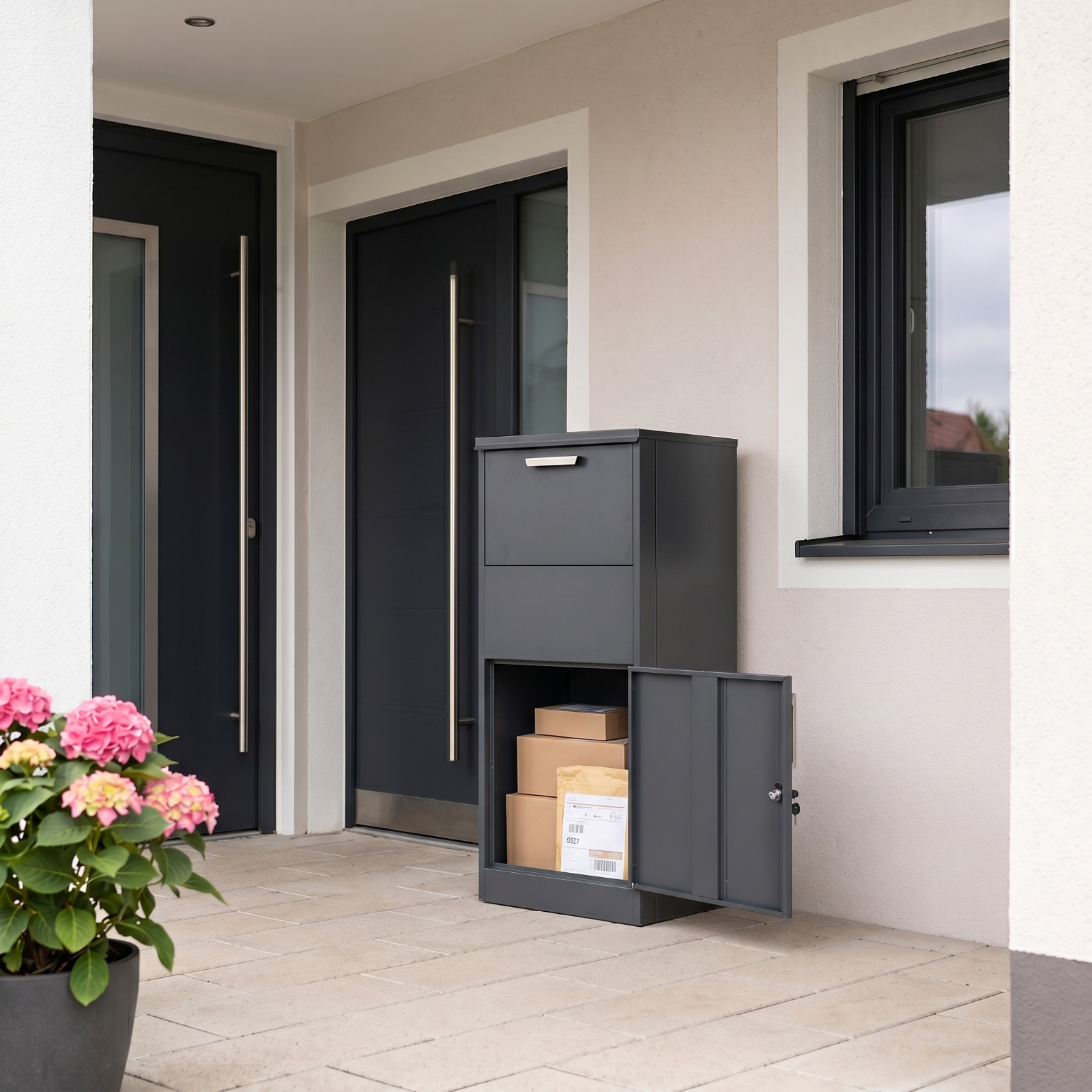 Extra Large Parcel Drop Box Freestanding Lockable 115cm - Image 3