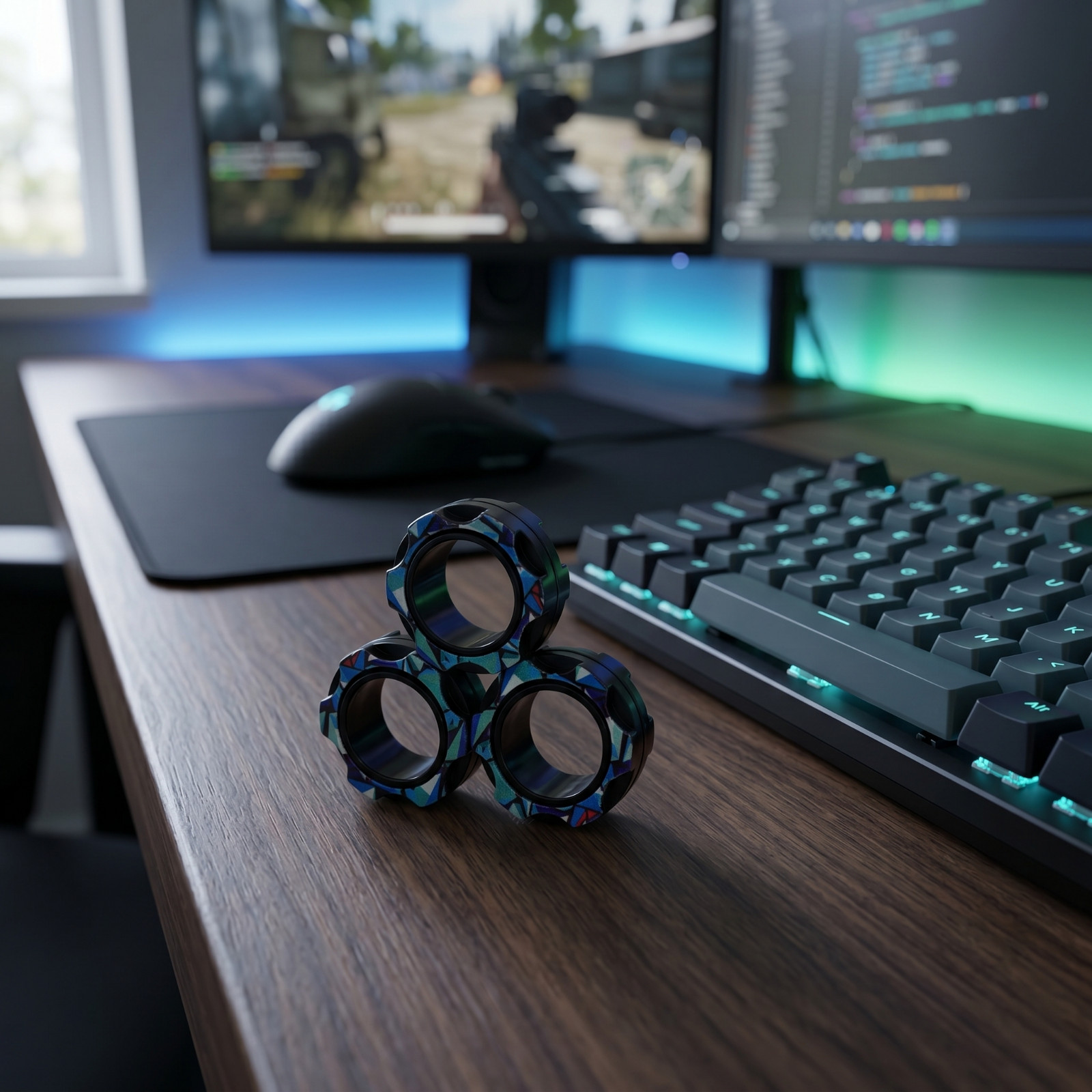 Fidget Rings Stress Relief Desk Toy Pack of 3 - Image 5