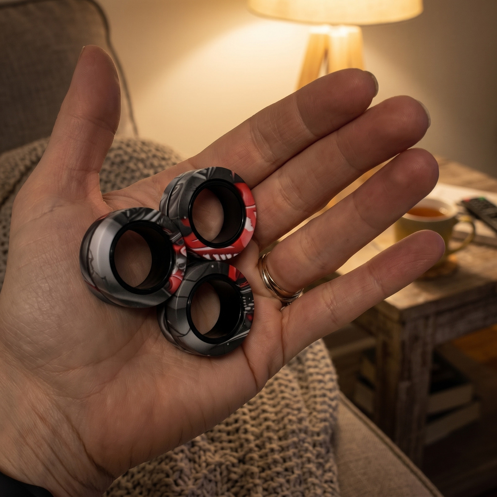 Fidget Rings Stress Relief Desk Toy Pack of 3 - Image 7