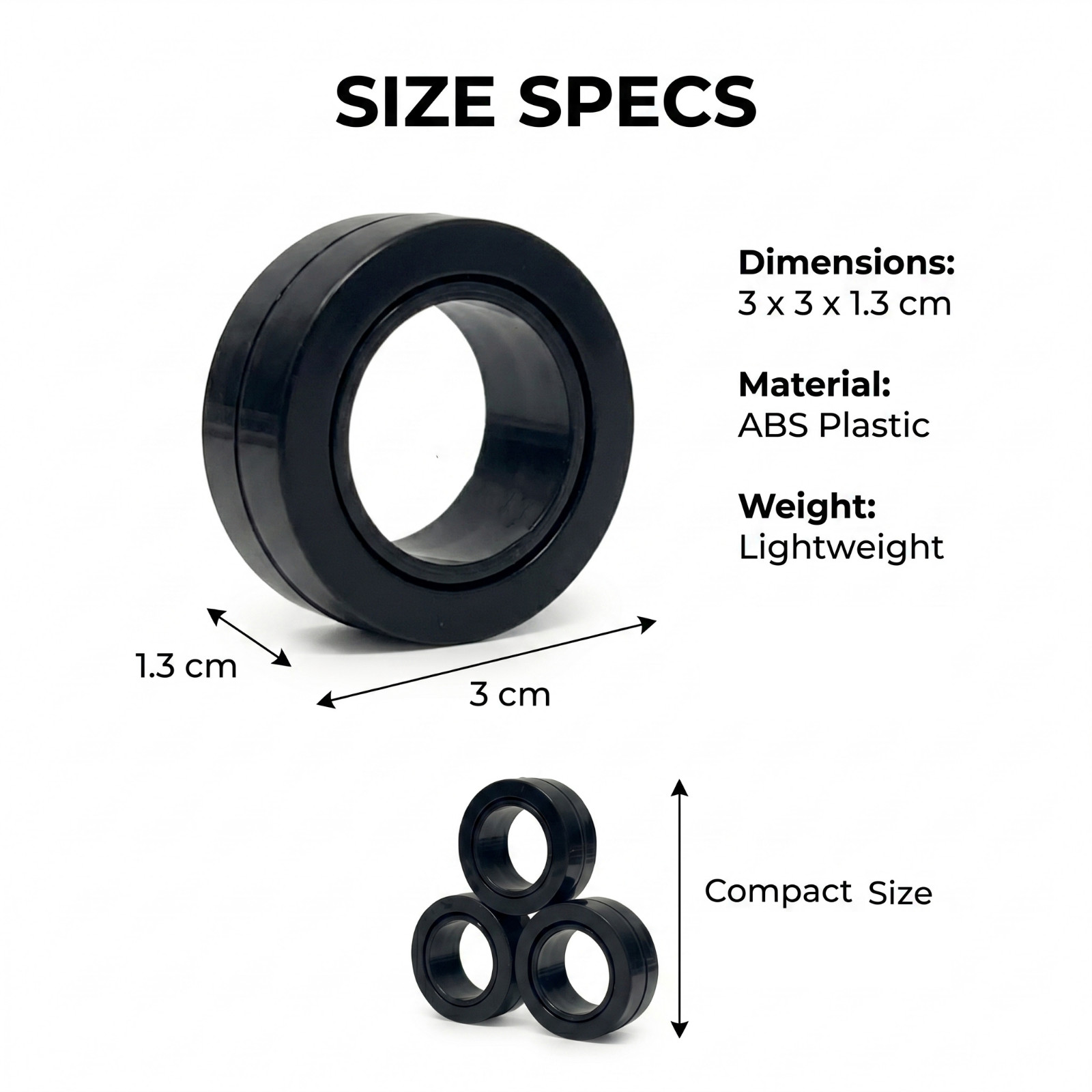 Fidget Rings Stress Relief Desk Toy Pack of 3 - Image 10
