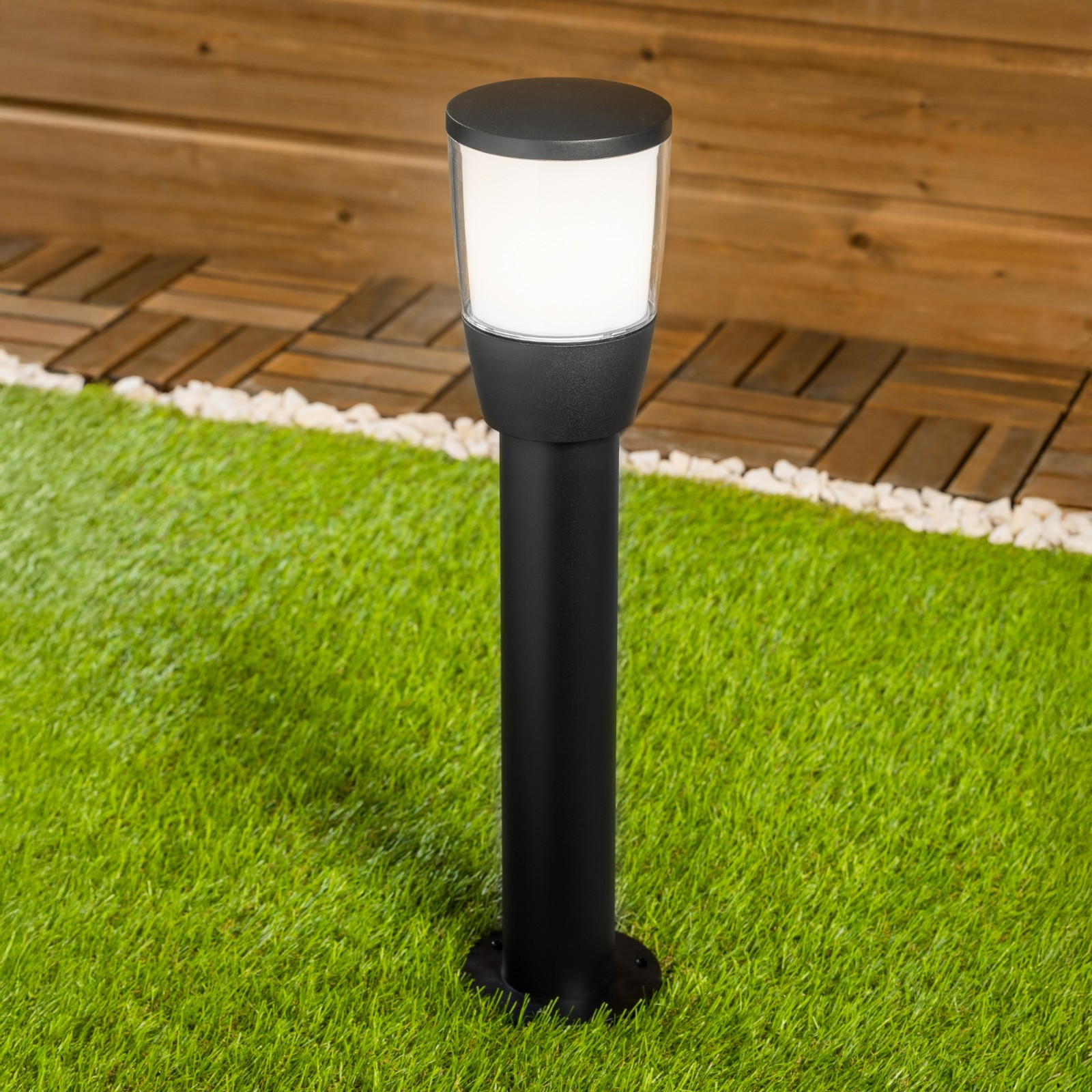 Outdoor Bollard Post Light Black IP54 E27 - Image 6