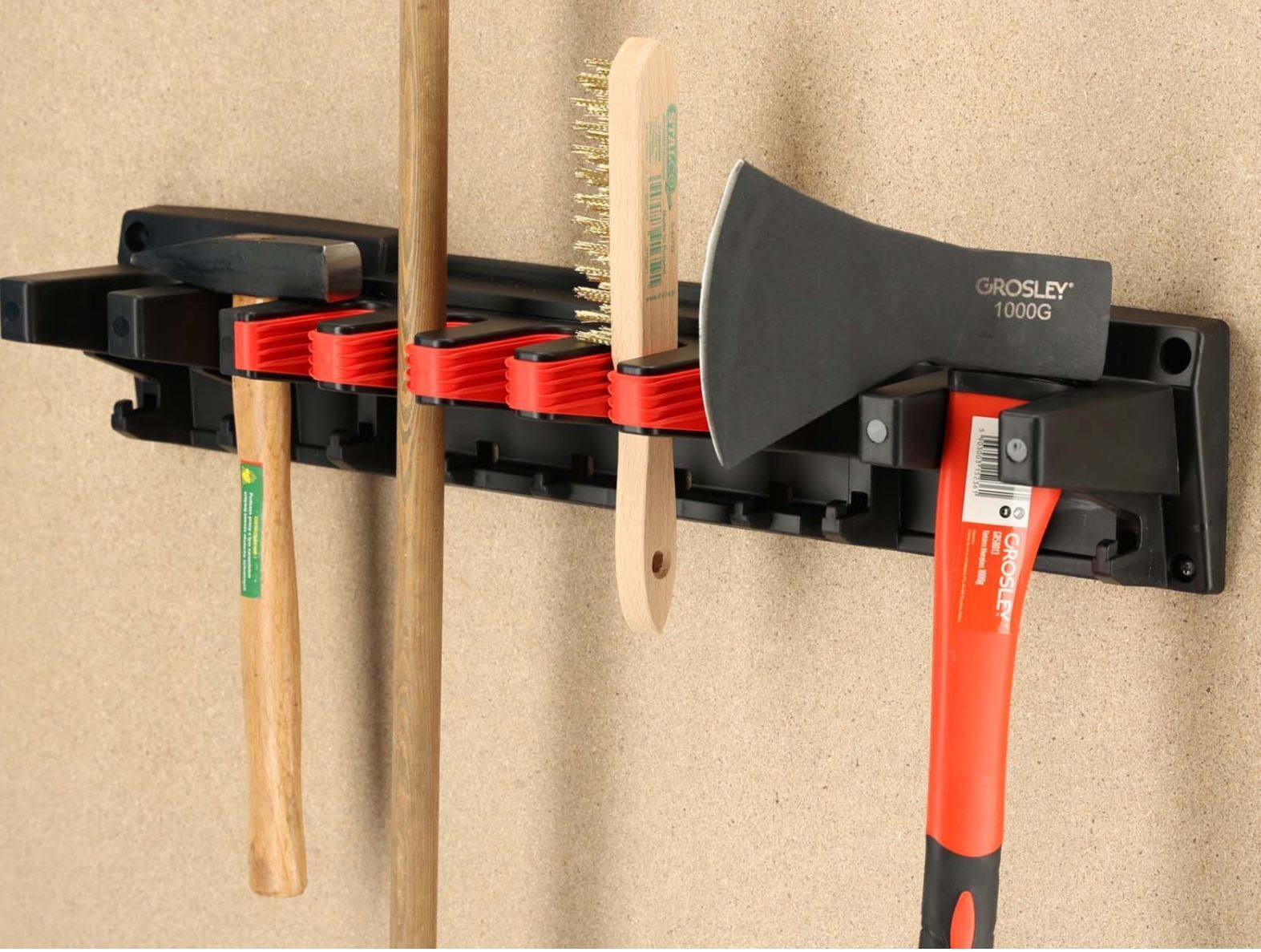 Wall Mounted Tool Holder Rack with Hooks - Image 4