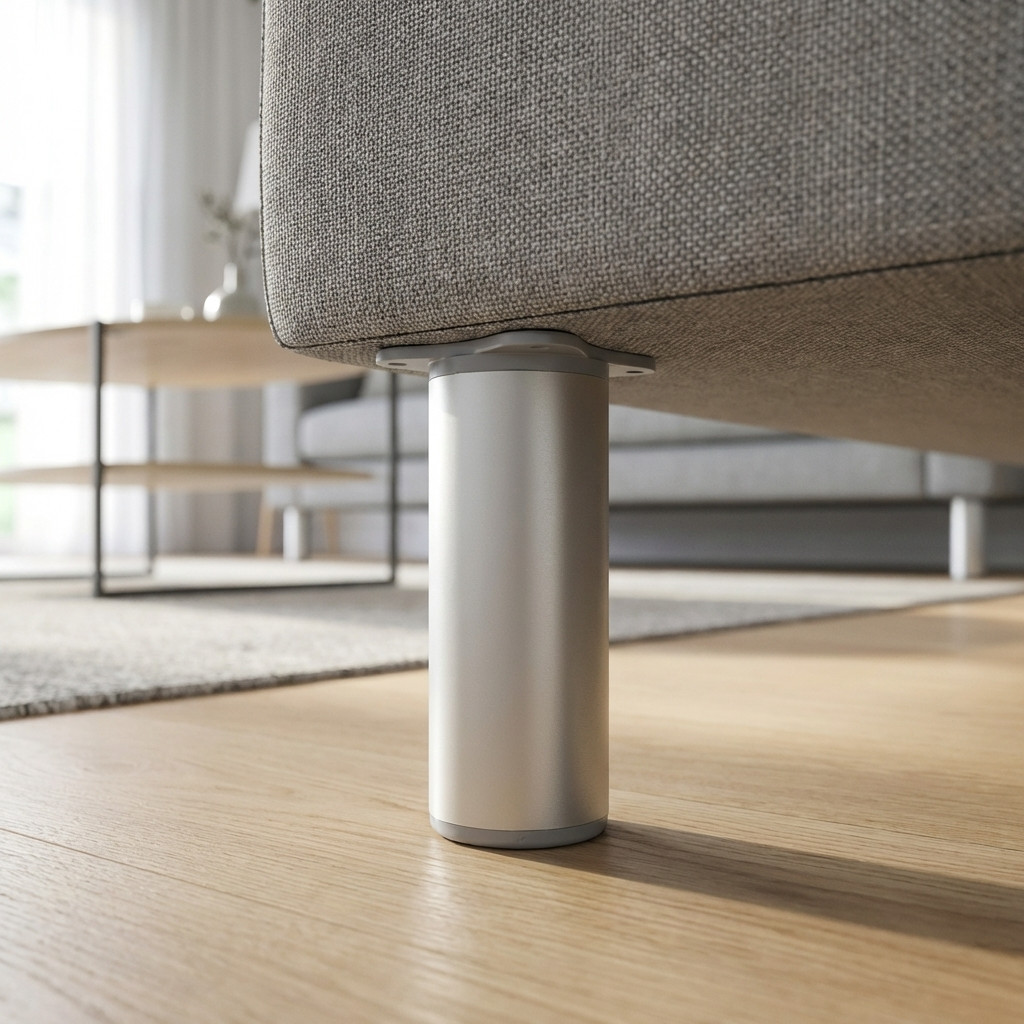 Adjustable Furniture Legs Aluminium Round Pack of 4 - Image 5