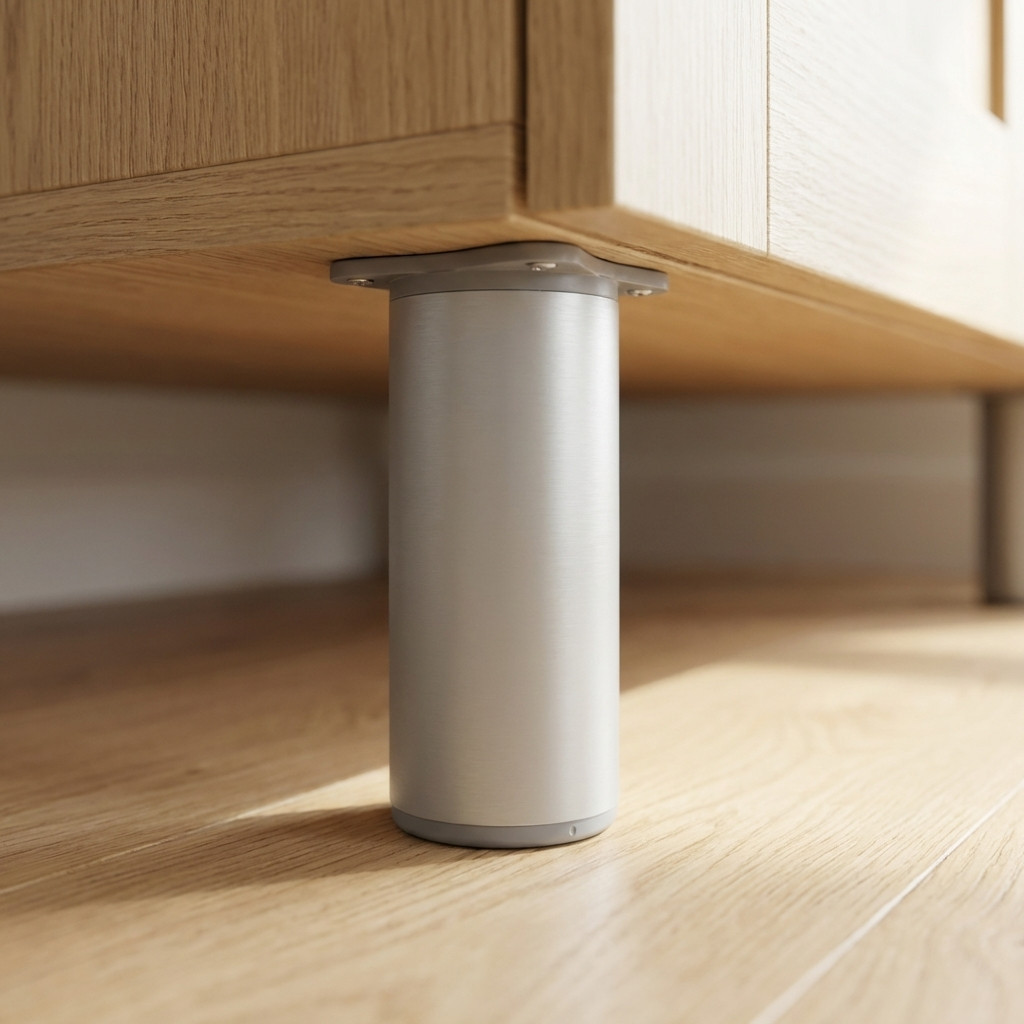 Adjustable Furniture Legs Aluminium Round Pack of 4 - Image 6