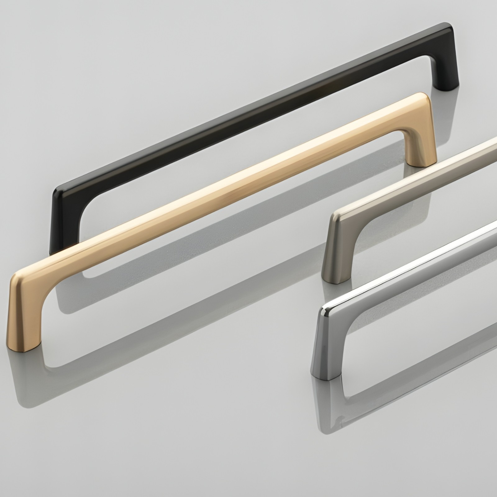 Slim D-Shape Kitchen Cupboard Pull Handle 330mm - Image 3