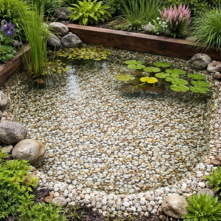 Pond Liner PVC 450gsm Heavy Duty Pebble Print 2.5m x 3m