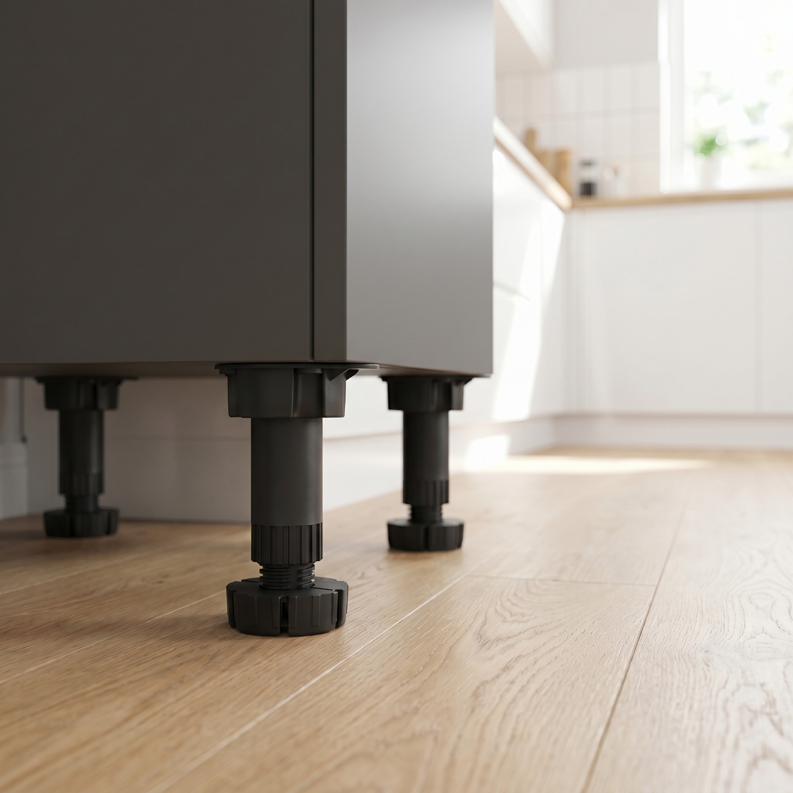 Adjustable Kitchen Plinth Legs 60kg + 2 Clips Pack of 4 - Image 5