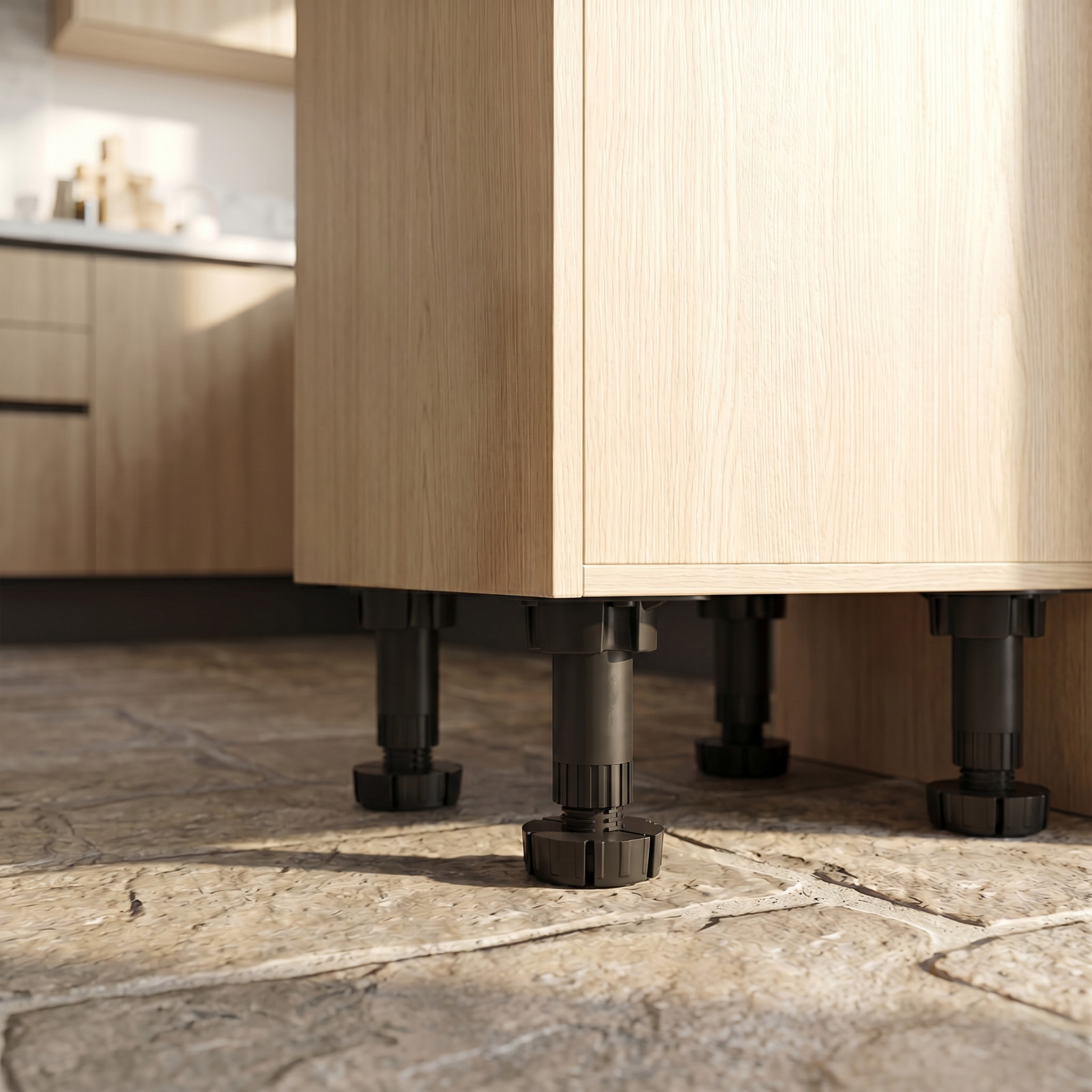 Adjustable Kitchen Plinth Legs 60kg + 2 Clips Pack of 4 - Image 6