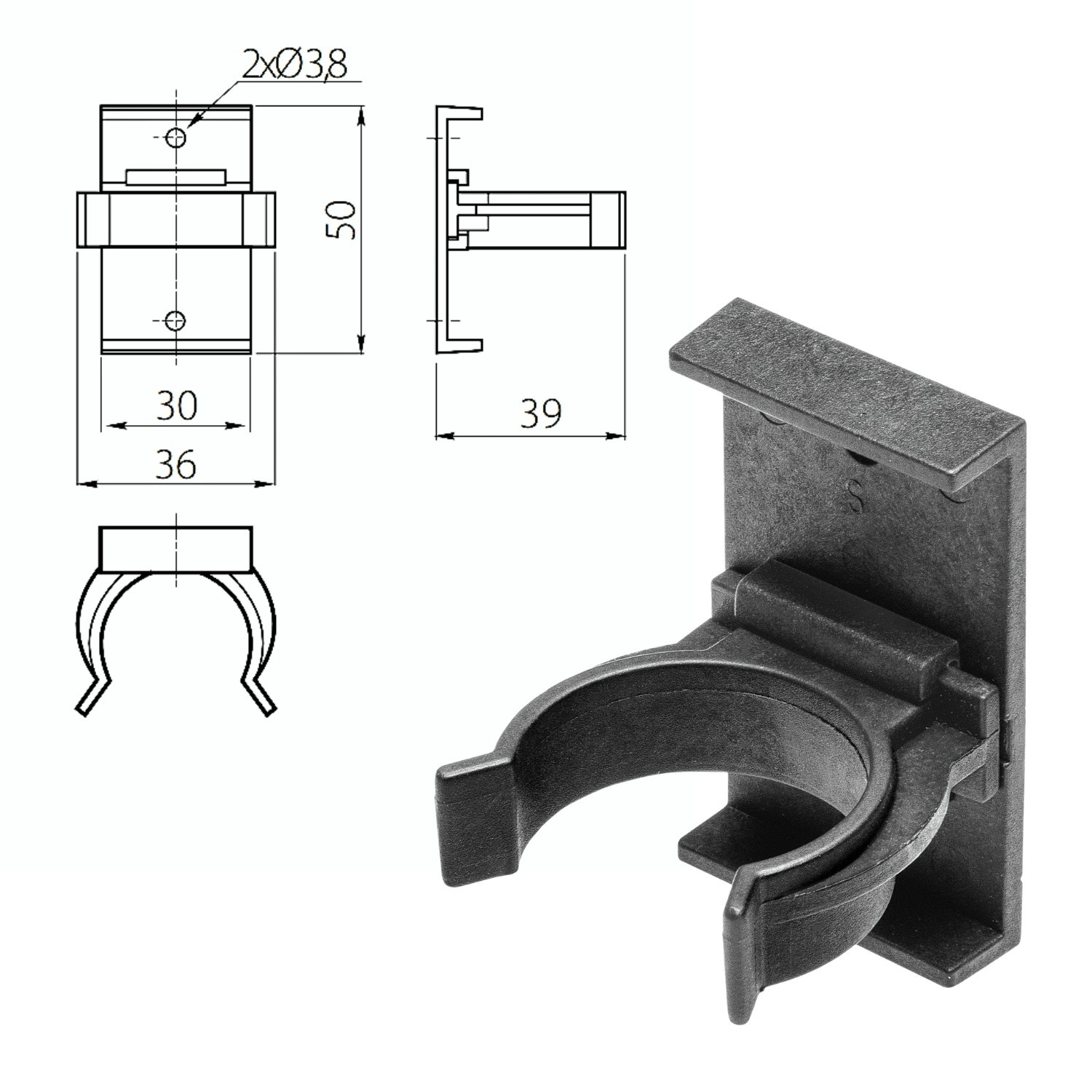 Adjustable Kitchen Plinth Legs 60kg + 2 Clips Pack of 4 - Image 10