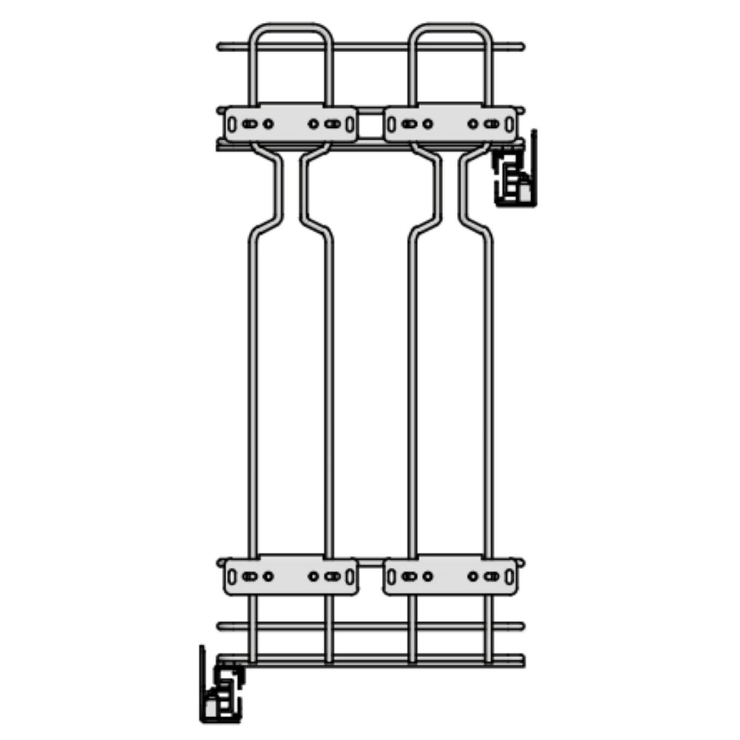 Cargo Bottom Mount Drawer Runners Silent Closing 20kg Pair - Image 6