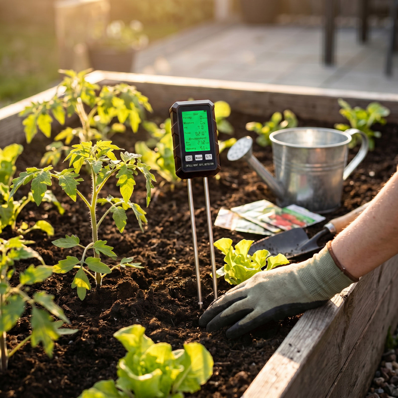 Digital Soil Tester 6-in-1 pH Moisture Light Meter - Image 3