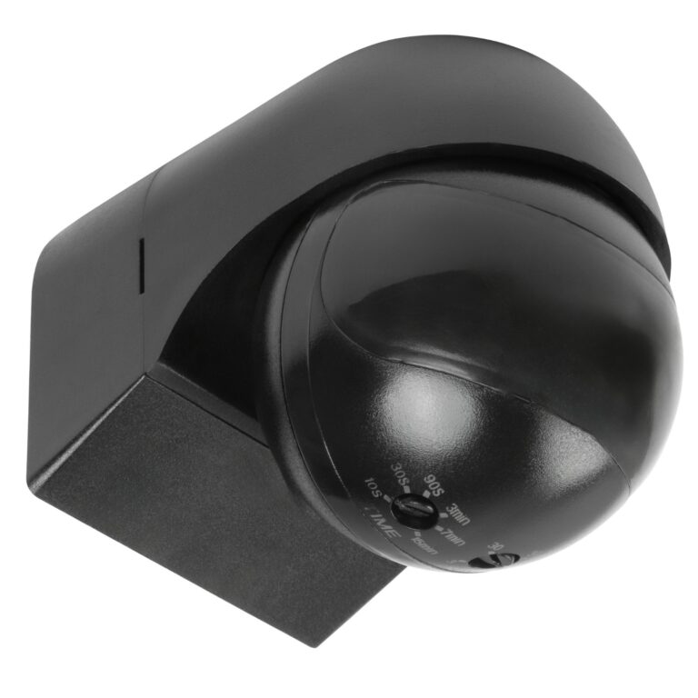 Motion Sensor Adjustable Head Timer Black