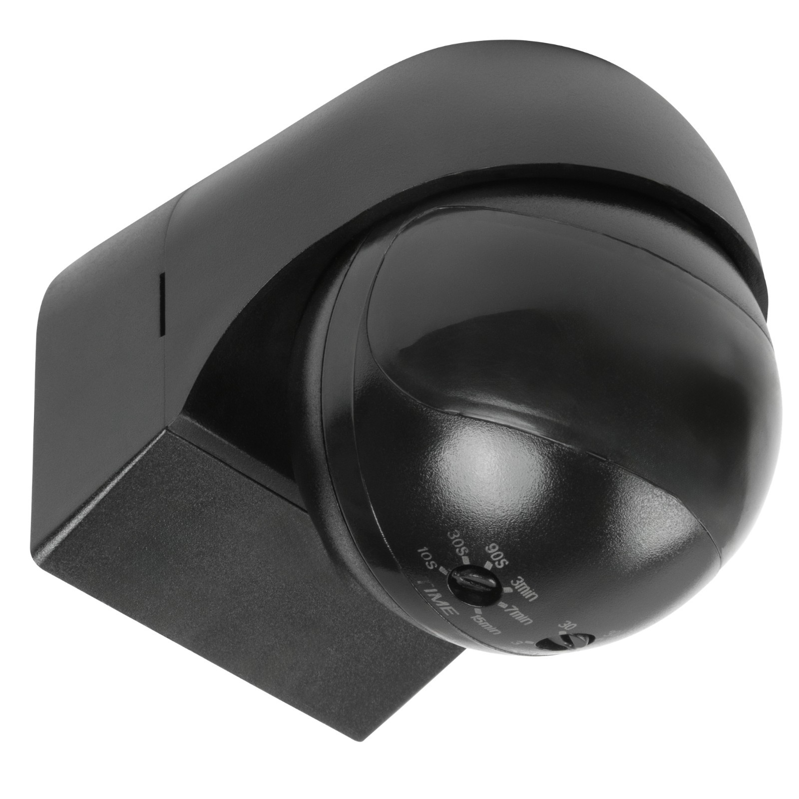 Motion Sensor Adjustable Head Timer Black