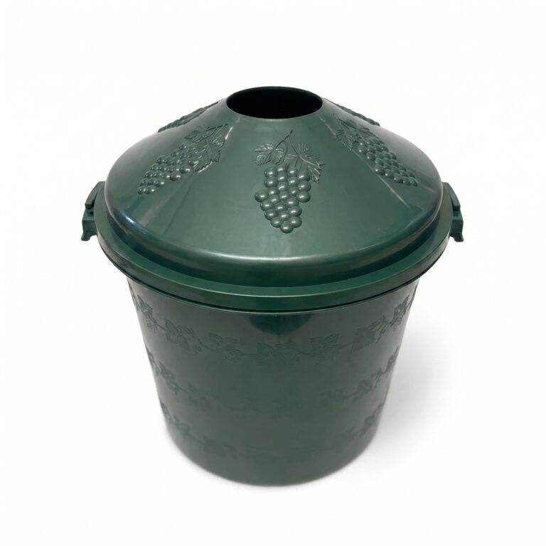 Demijohn Basket Cover with Lid 10L Green