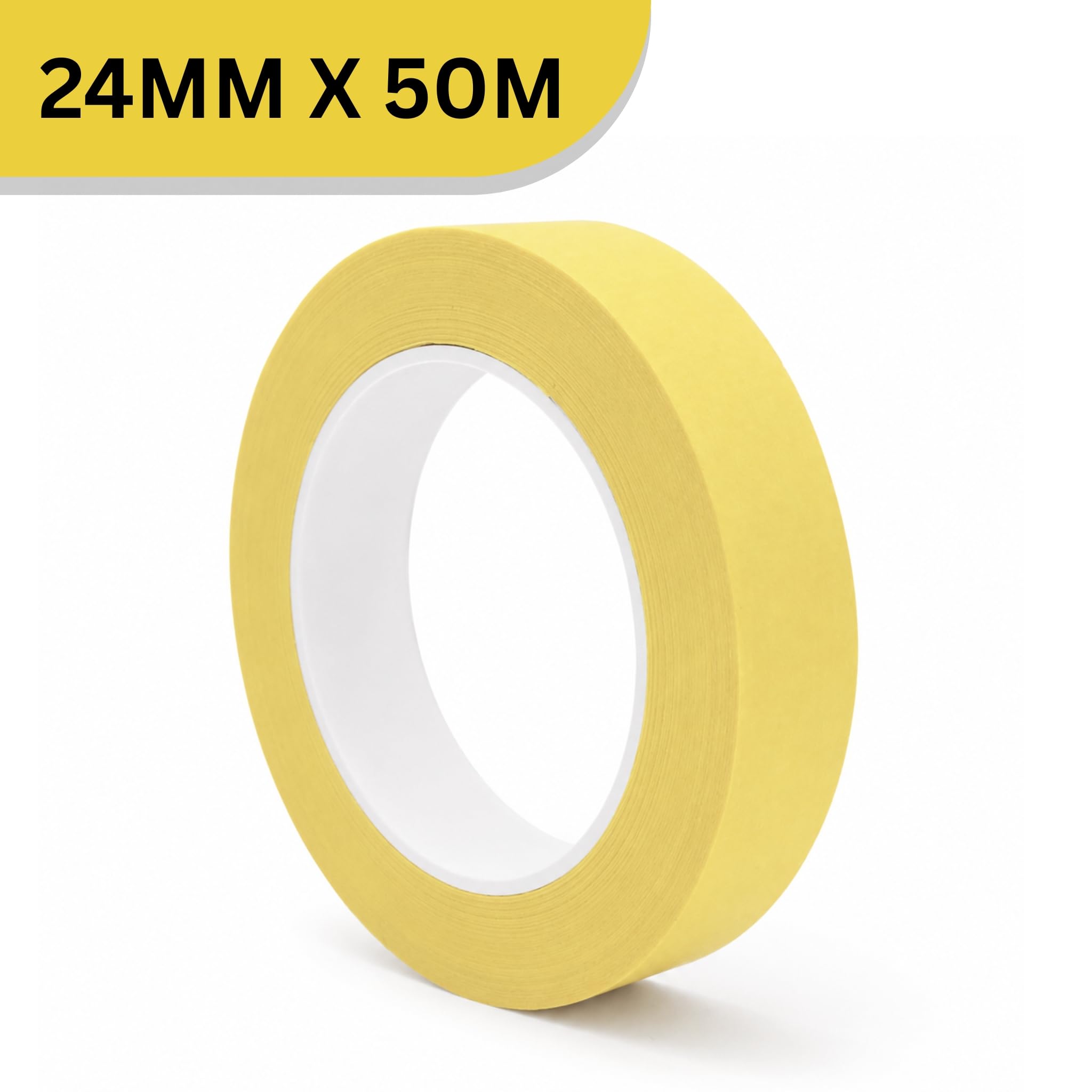 Automotive Masking Tape 24mm x 50m Yellow Pack of 36 - Image 2