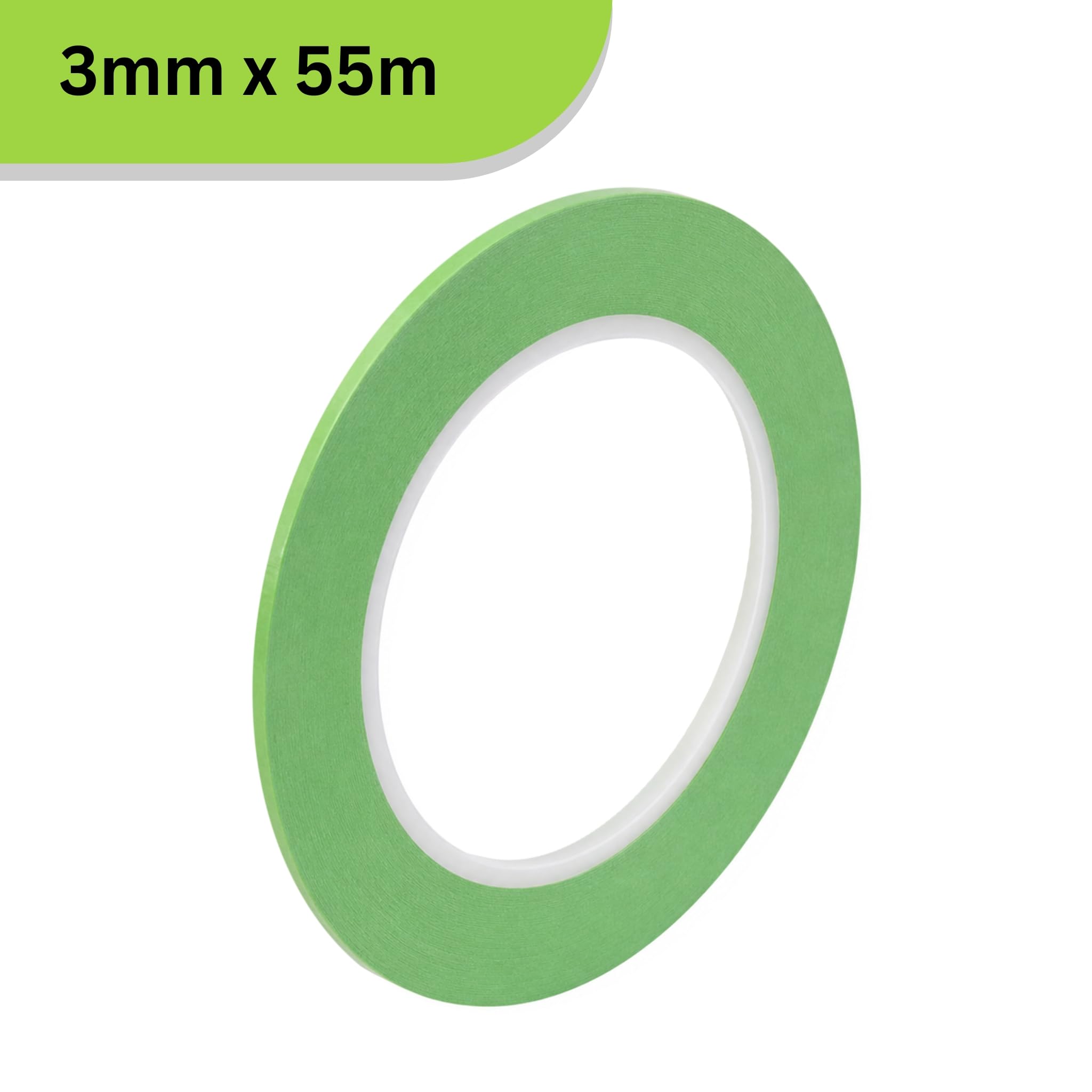 Green Fine Line Masking Tape 3mm x 55m - Image 2