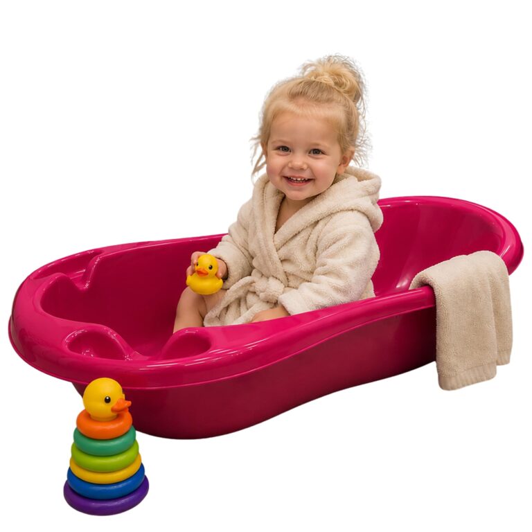 Baby Bath Tub 100 x 50cm with Backrest Pink