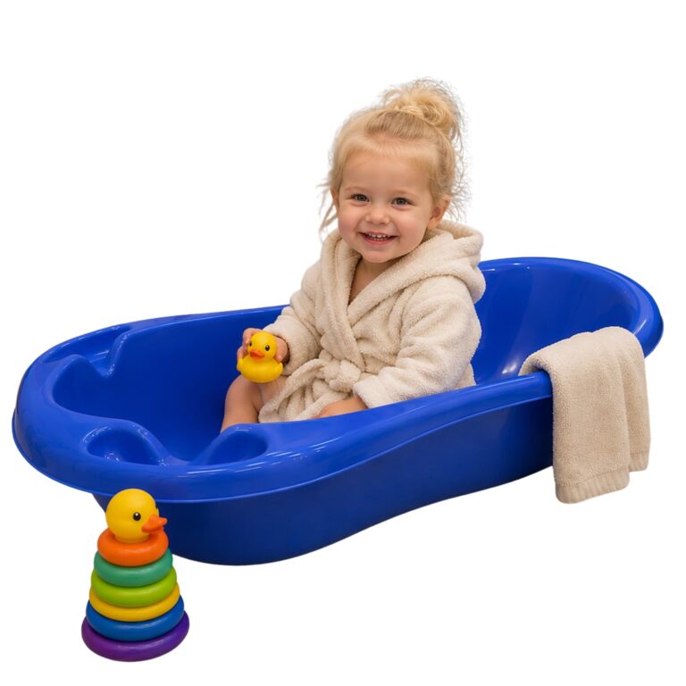 Baby Bath Tub 100 x 50cm with Backrest Blue