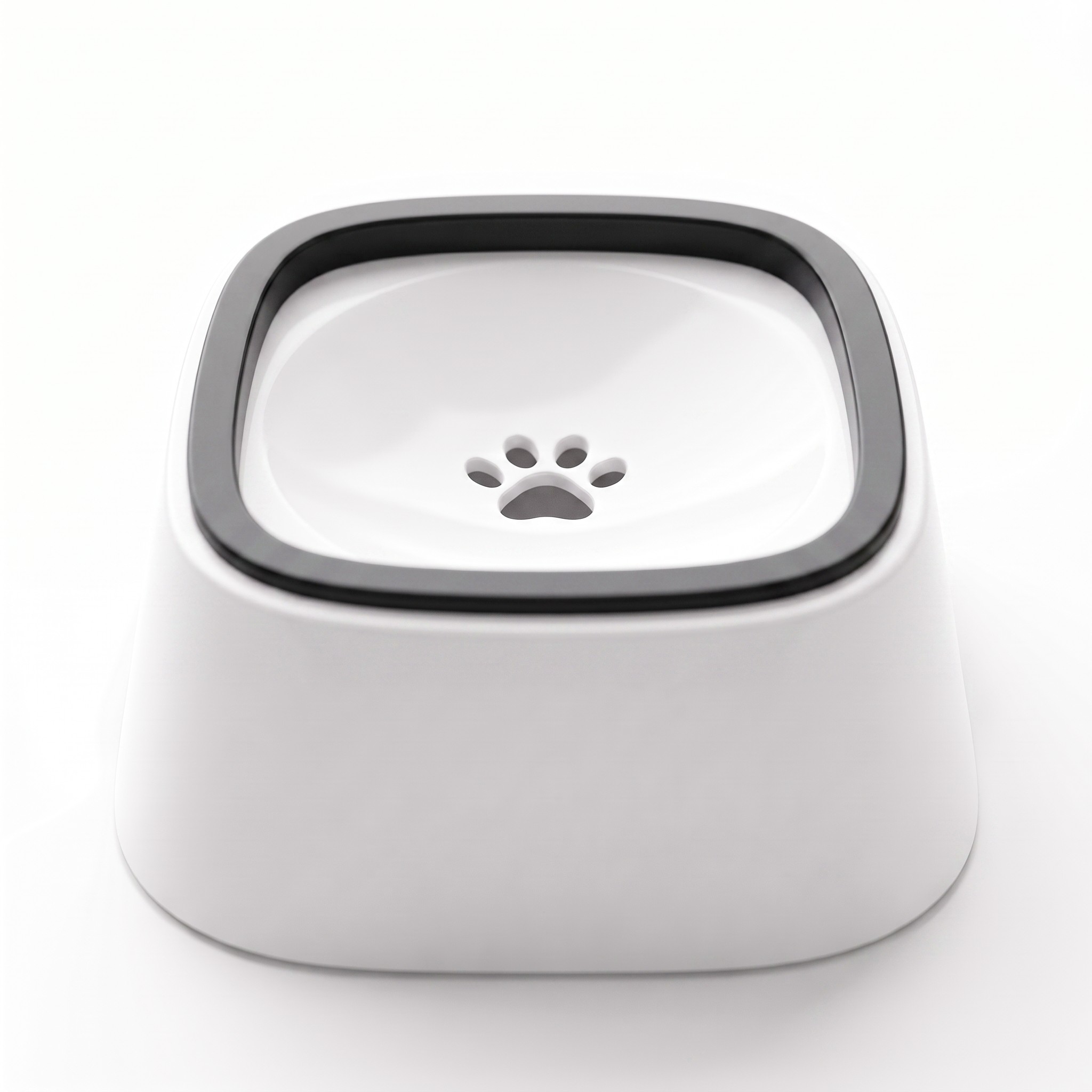 Floating No-Spill Pet Water Bowl with Silicone Rim