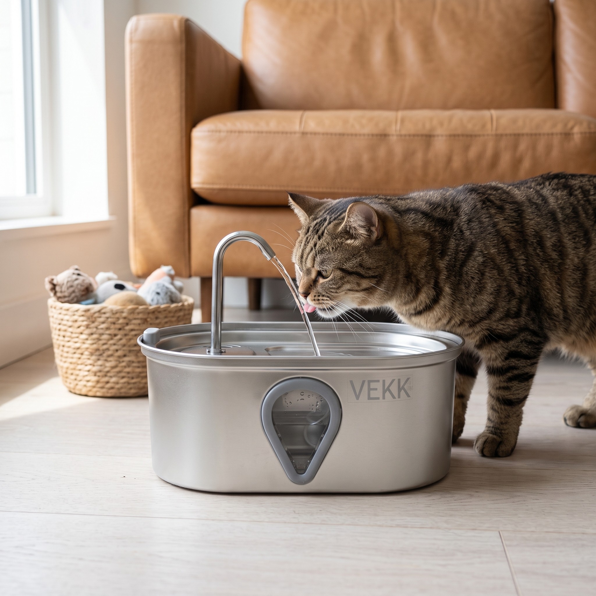 Stainless Steel Pet Water Fountain for Cats and Dogs - Image 3