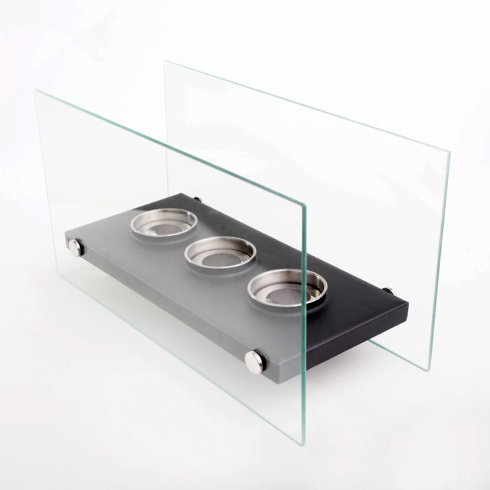 Tabletop Bioethanol Fireplace Vic 3, Three Fire Openings