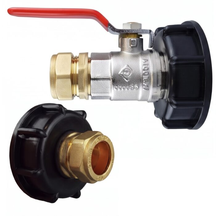 IBC S60x6 to Copper Pipe Compression Adapter