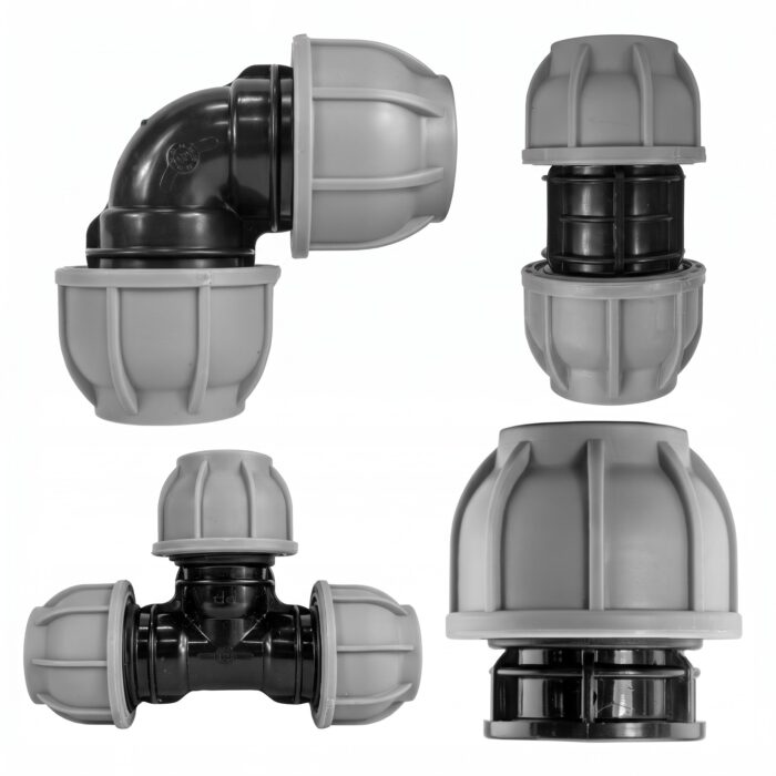 MDPE Compression Pipe Fitting, 63 mm