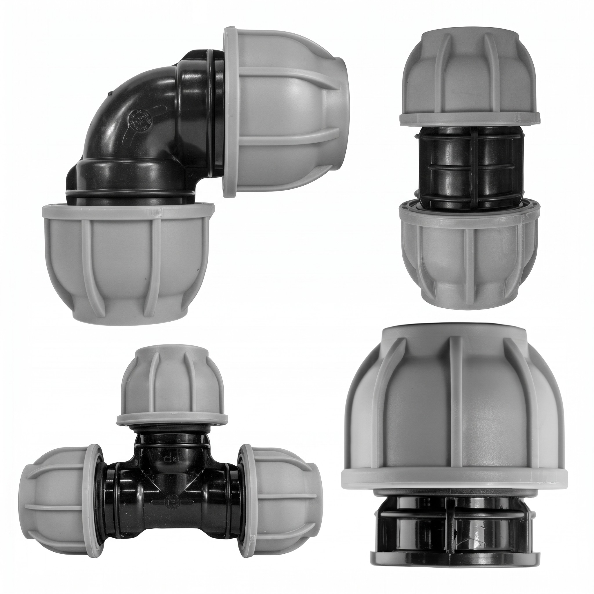 MDPE Compression Pipe Fitting, 63 mm