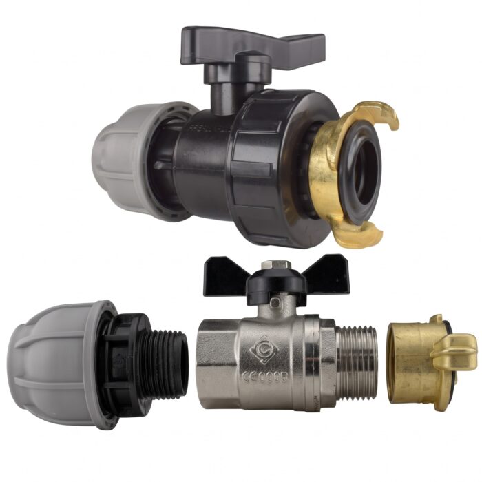 MDPE Pipe Shut-Off Valve with GEKA Type Coupling