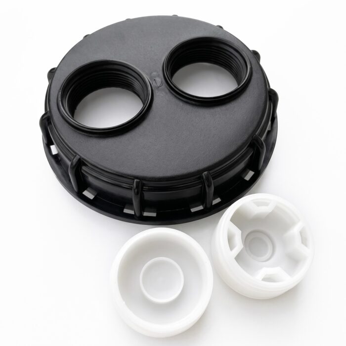 IBC Top Lid 155 mm with Two 2-inch BSP Ports
