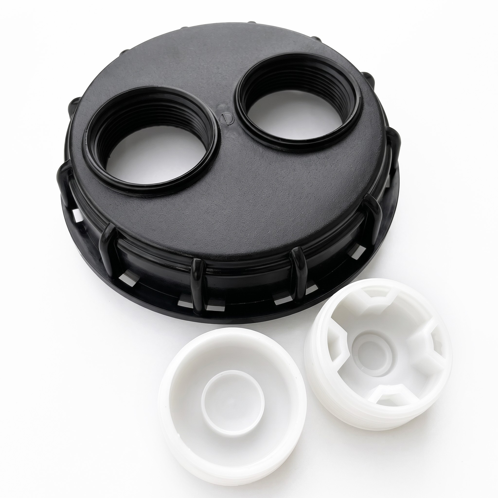 IBC Top Lid 155 mm with Two 2-inch BSP Ports