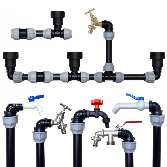 Rigid IBC Linking Kit with MDPE Pipe and Tap