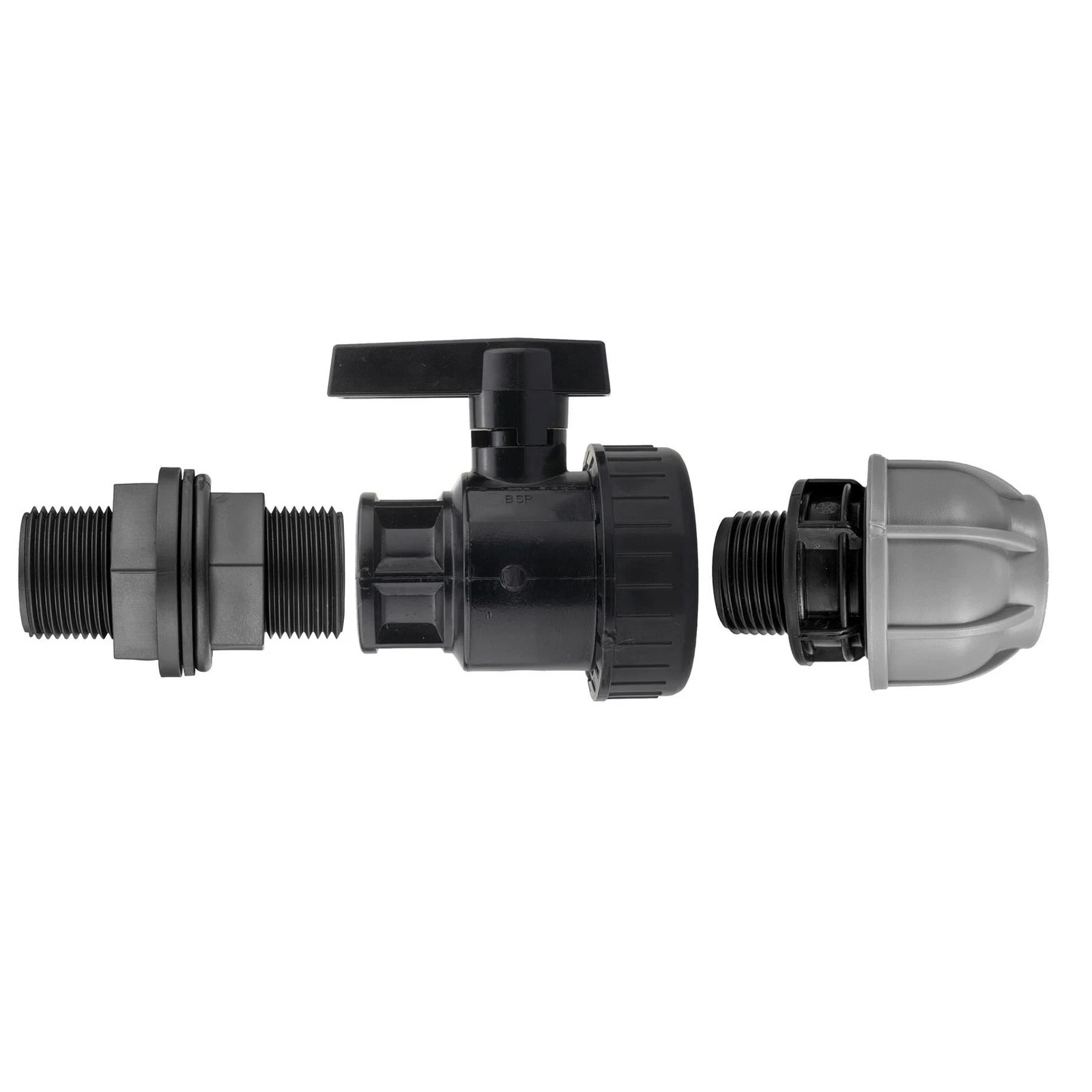 Tank Bulkhead Kit with 3/4 inch PP Valve to MDPE Pipe