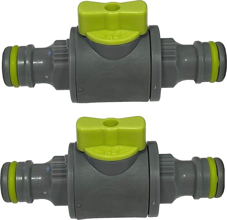 In-Line Hose Shut-Off Valve Quick Connect Pack of 2
