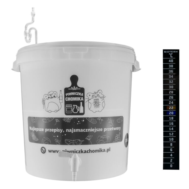 Fermenting Bucket 30L with Tap, Airlock and Thermometer