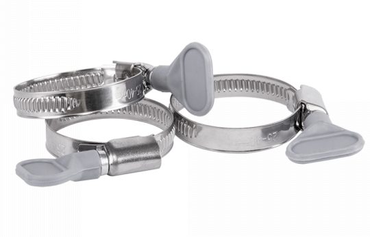 Butterfly Wing Worm Drive Hose Clips Stainless Steel