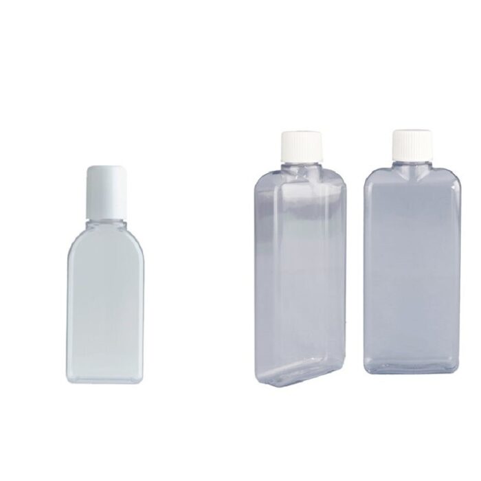 PVC Postal Bottle Clear with Screw Cap