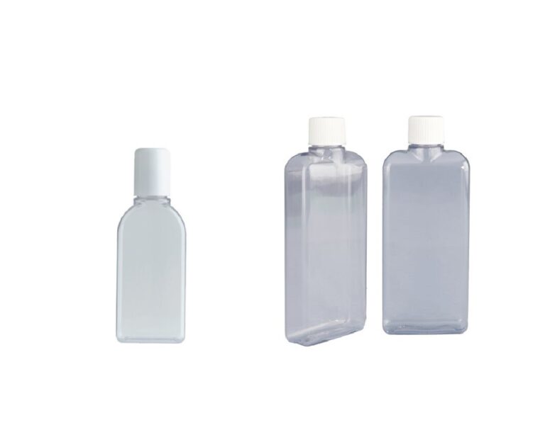 PVC Postal Bottle Clear with Screw Cap